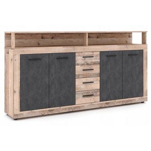 Комод MEBEL ELITE BLAGO 190 необроблений дуб жива фотографія