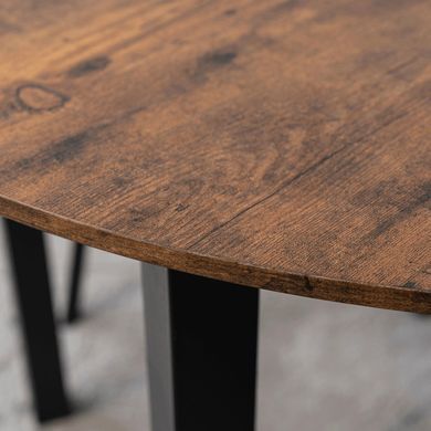 Стіл MEBEL ELITE TEO 100X100 Дуб Рустик жива фотографія