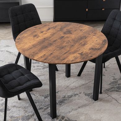 Стіл MEBEL ELITE TEO 100X100 Дуб Рустик жива фотографія