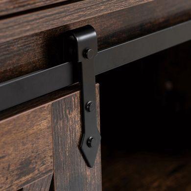 Комод MEBEL ELITE COLE 70 рустикальний дуб/чорний жива фотографія