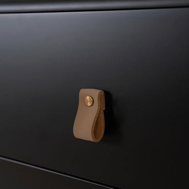 Комод MEBEL ELITE NAOMI Чорний жива фотографія