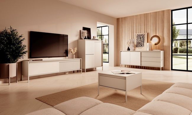 Комод Perfect Home Сенсо / Senso 2-дверний з 3 шухлядами 2D3S/187 Беж жива фотографія