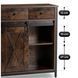 Комод MEBEL ELITE COLE 70 рустикальний дуб/чорний