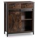 Комод MEBEL ELITE COLE 70 рустикальний дуб/чорний