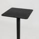 Стіл Ibiza Soft light Lovko 60x60 Чорний метал/білий
