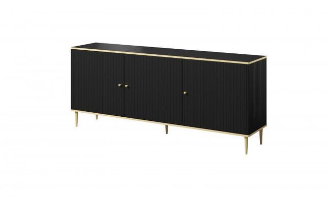 Комод Glamour Cama 180 Черный реальная фотография