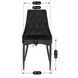 Комплект стол раскладной MEBEL ELITE CLARK 120(160)х80 см Черный +4 стулья CORK Черный