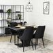 Комплект стол раскладной MEBEL ELITE CLARK 120(160)х80 см Черный +4 стулья CORK Черный