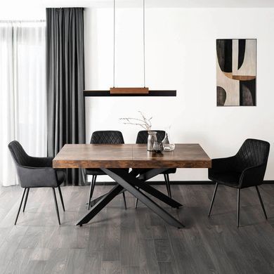 Стіл розкладний MEBEL ELITE HAMPTON 160(240)х90 см Дуб рустик жива фотографія