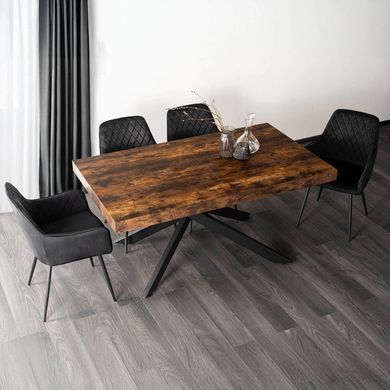 Стіл розкладний MEBEL ELITE HAMPTON 160(240)х90 см Дуб рустик жива фотографія