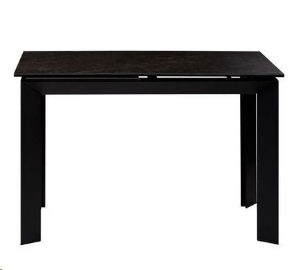 Стіл Обідній VERMONT BLACK MARBLE Concepto 120/170x80 Кераміка жива фотографія