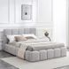 Кровать двуспальная MEBEL ELITE MURACJA 160x200 см Серая Букле реальная фотография