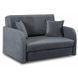 Кресло раскладное MEBEL ELITE VERO 2, 126 см Серый/велюр