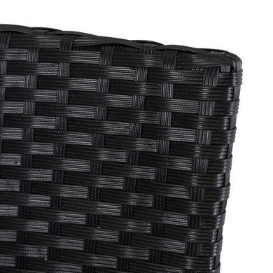 Комплект садових меблів MEBEL ELITE POMONA Чорний жива фотографія