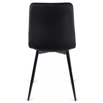 Комплект стола MEBEL ELITE HARRY 102(142)х102 см дуб Craft/черный, и 4 черных стульев PERU реальная фотография