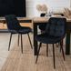 Комплект стол раскладной MEBEL ELITE MAX 80(160)х80 см Дуб Крафт Черный +4 стулья CHRIS Черный
