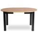 Комплект стола MEBEL ELITE HARRY 102(142)х102 см дуб Craft/черный, и 4 черных стульев PERU
