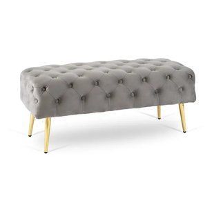 Лава оксамитова MEBEL ELITE VERA Velvet Сірий жива фотографія