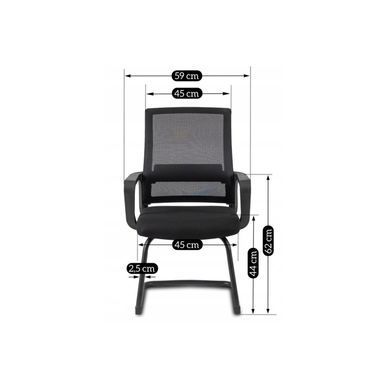 Кресло офисное MEBEL ELITE TAMMY Черный реальная фотография