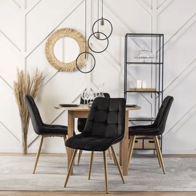 Стол кухонный раскладной MEBEL ELITE HARRY 102(142)х102 см Дуб ривьера реальная фотография