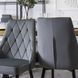 Комплект стол раскладной MEBEL ELITE EDWIN 120(160)х90 см Дуб золотой Черный +4 стула CORK Серый