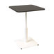 Стіл Ibiza Soft light Lovko 60x60 Білий метал/чорний