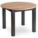 Комплект стол MEBEL ELITE HARRY 102(142)х102 см дубовый/черный, и 4 стульев RICK, горчичный