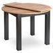 Комплект стол MEBEL ELITE HARRY 102(142)х102 см дубовый/черный, и 4 стульев RICK, горчичный