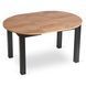Комплект стол MEBEL ELITE HARRY 102(142)х102 см дубовый/черный, и 4 стульев RICK, горчичный