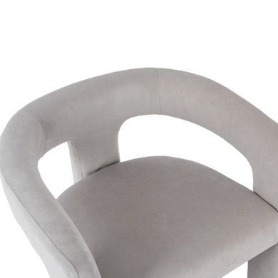 Кресло мягкое MEBEL ELITE LILLE Velvet Серый