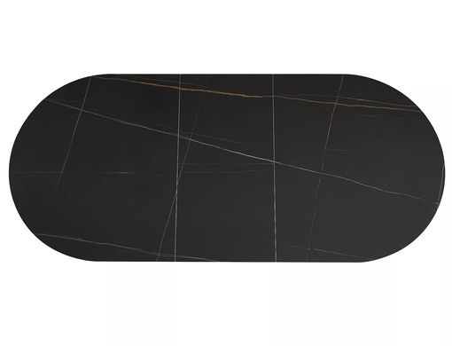 Стол Раскладной GASTON CERAMIC Signal 140(180)x80 Черный / Черный Мат реальная фотография