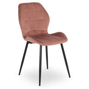 Стілець оксамитовий MEBEL ELITE IRYS Velvet Рожевий жива фотографія