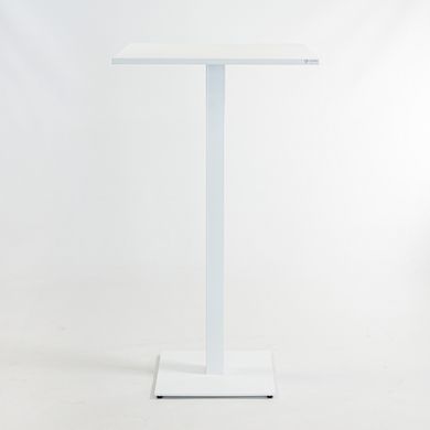 Стол Tetra light bar Lovko 60 х 60 белый металл/белый ДСП (текстура)