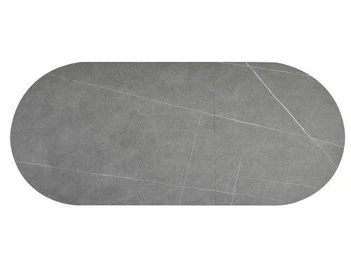 Стіл Розкладний GASTON CERAMIC Signal1 40(180)x80 Сірий/ Чорний Мат жива фотографія