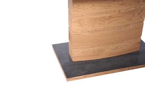 Раскладной стол CONCORD Halmar 140(180)x80 Темно-Серый / Дуб Золотой реальная фотография