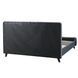 Кровать двуспальная бархатная MEBEL ELITE LINO Velvet 160x200 см Серый