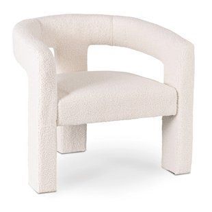 Крісло м'яке MEBEL ELITE LILLE Букле Кремовий