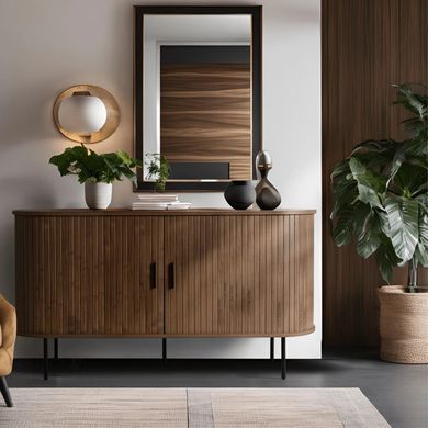 Комод MEBEL ELITE TRISH 140 Оріх жива фотографія