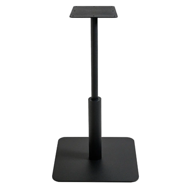 Стіл Ibiza Soft light Lovko 70x70 Чорний метал/білий жива фотографія