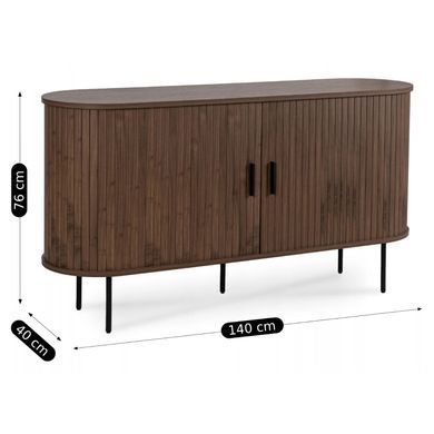 Комод MEBEL ELITE TRISH 140 Оріх жива фотографія