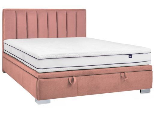 Кровать Marani Velvet Signal 160x200 Антично-розовый реальная фотография
