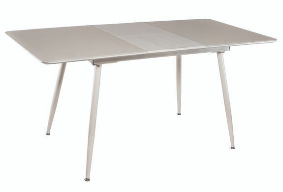 Стіл обідній DAOSUN DT 859 120(160)x80 Шампань Мат жива фотографія