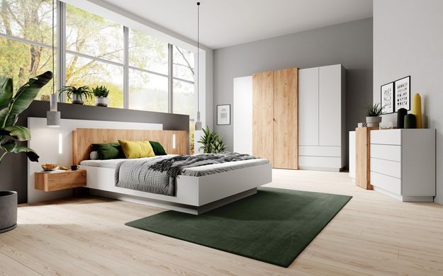 Шкаф для одежды Perfect Home 3Д / 3D 4-дверный 4D2S/230 Белый/дуб крафт золотой реальная фотография