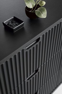 Стол туалетный Perfect Home Зова/Zova с 2 ящиками и черными ножками T103 Черный реальная фотография
