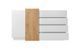 Комод Perfect Home 3Д/3D 2-дверный с 4 ящиками 2D4S/160 Белый/дуб крафт золотой