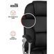 Стілець офісний поворотний MEBEL ELITE BARNI екошкіра Чорний