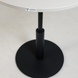 Стіл Ibiza R light Lovko 70x70 Чорний метал/білий