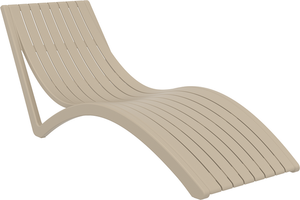 Комплект 2 шезлонга Onto Siesta Slim + Стол Siesta Ocean Side Table - Taupe
