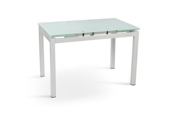 Стол Обеденный ВЕНДИ XS-1025 80/130*65 Микс Мебель Белый/Белый реальная фотография