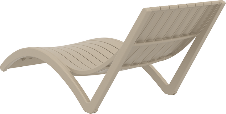 Комплект 2 шезлонга Onto Siesta Slim + Стол Siesta Ocean Side Table - Taupe